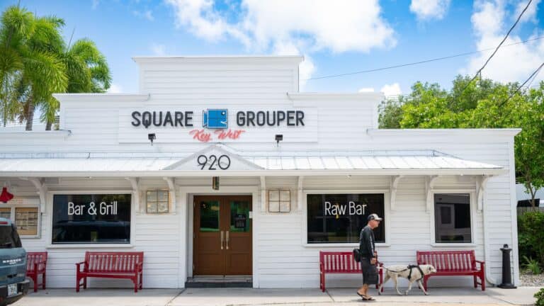 Square Grouper location in Key West on Caroline Street.