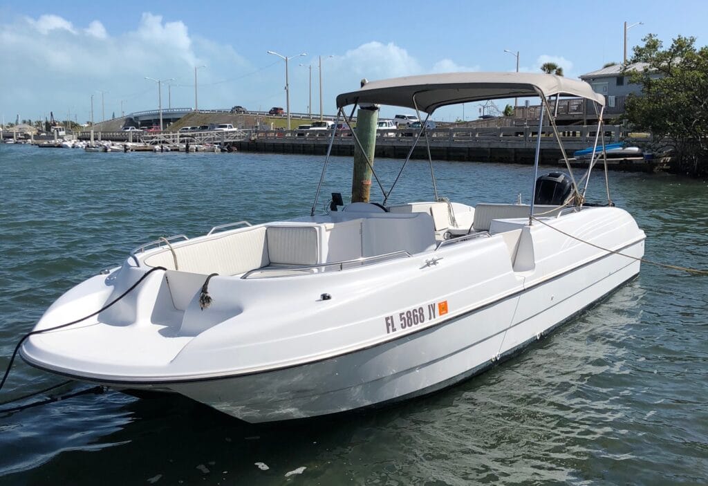 26′ Deck Boat Rental Key West Boat Rentals