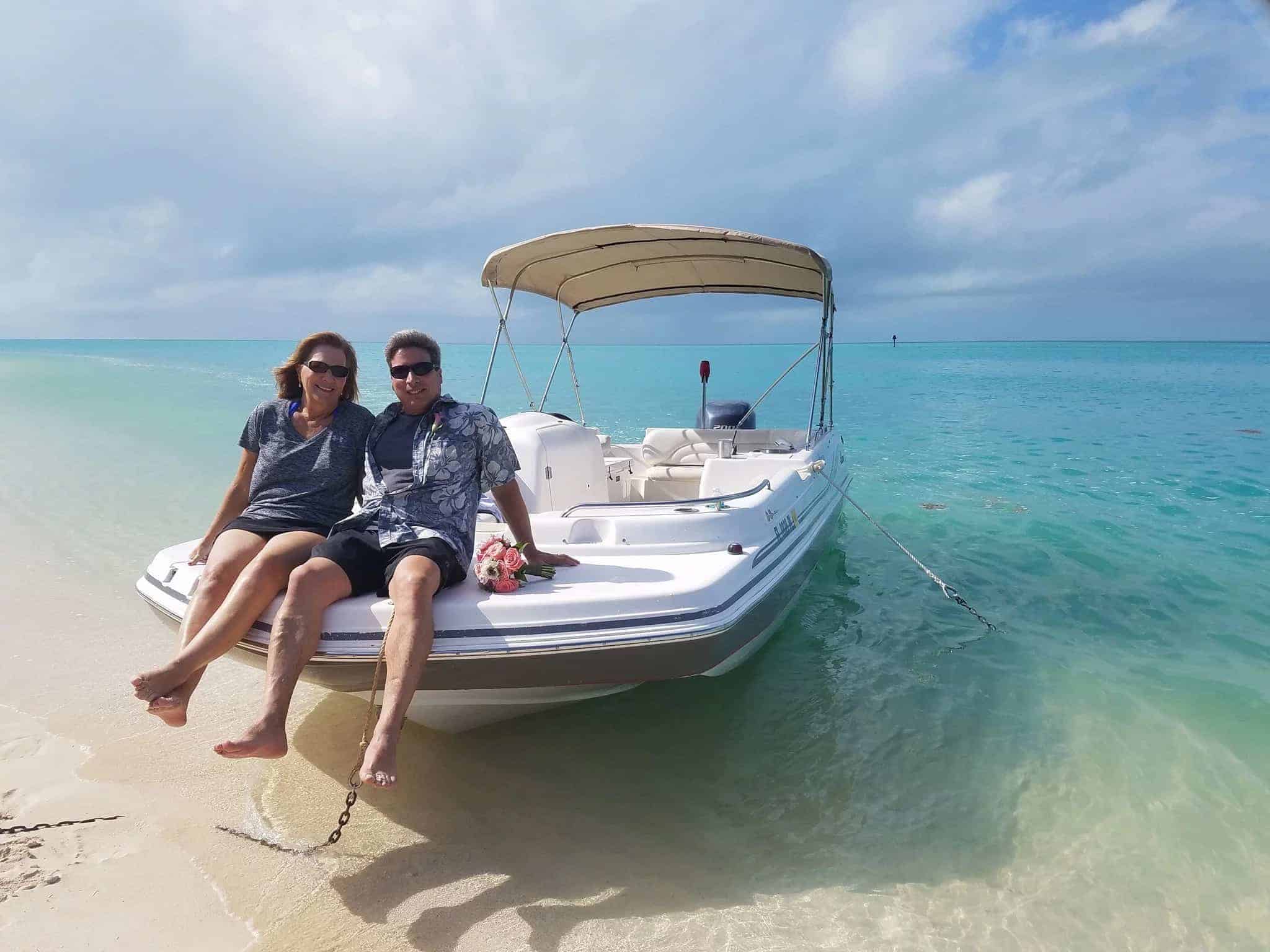 deckboat beach charter